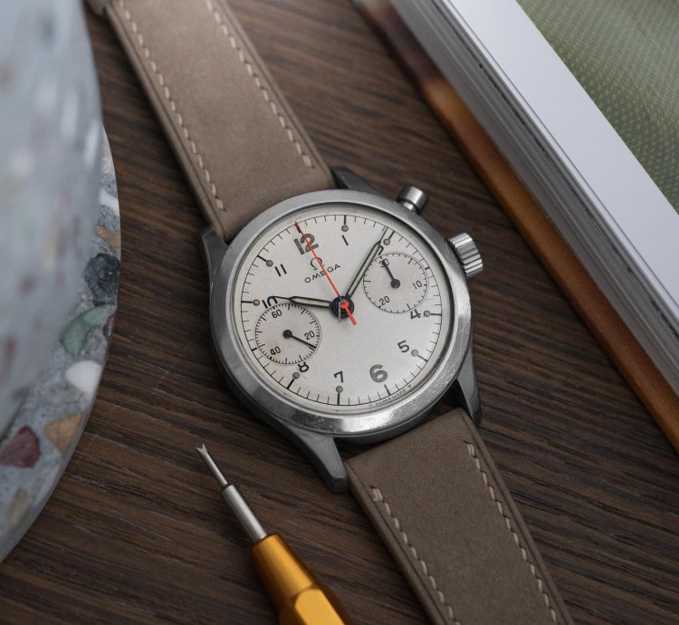 Omega 1962 Single Button Chronograph Canadian Military Ha-62-1361 6w 16