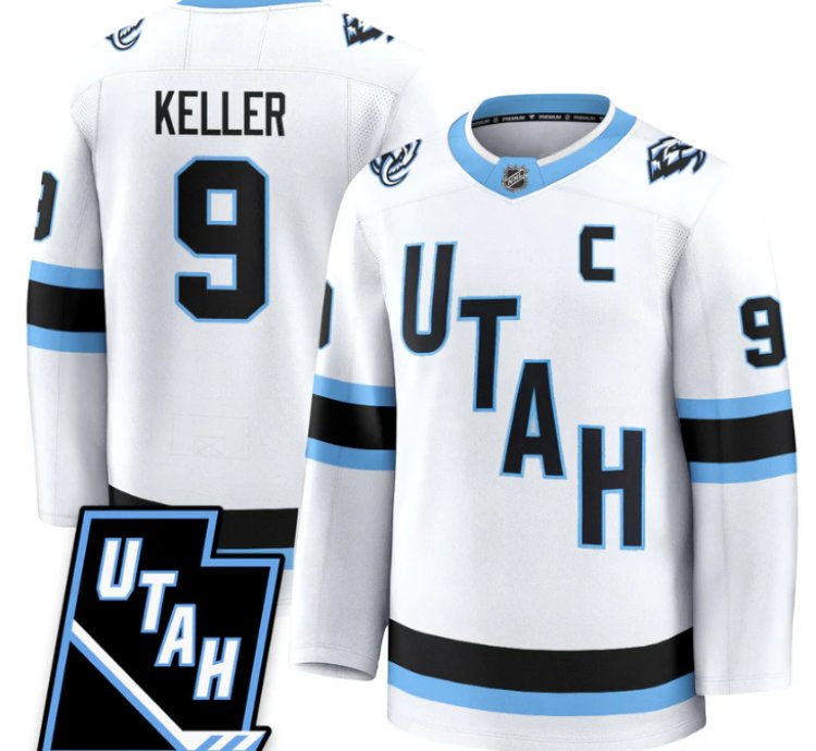 Clayton Keller Jersey 9 Utah Hockey Mammoth 2025 Limited All Stitched White