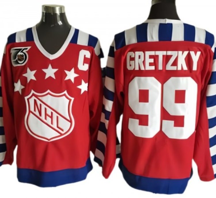 Nhl 1992 All Star Game 99 Wayne Gretzky Vintage Ccm Jersey - Red