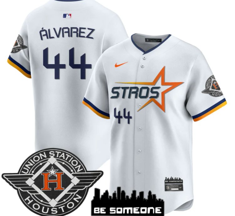 Yordan Álvarez Jersey 44 Houston Astros 2025 City Connect Vapor Premier Limited Stitched White