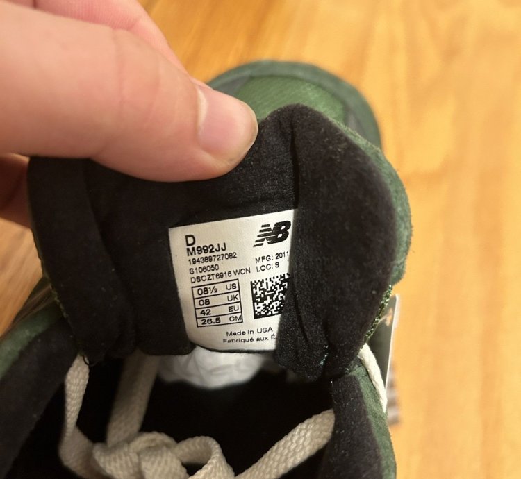New Balance Jjjjound 992 - M992jj - Size 8 5