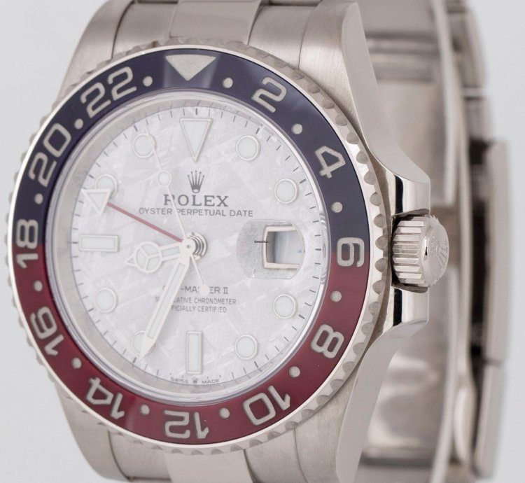 Rolex Gmt-master Ii New Rolex Gmt-master Ii Meteorite Pepsi 18k White Gold Watch 126719 Blro Box