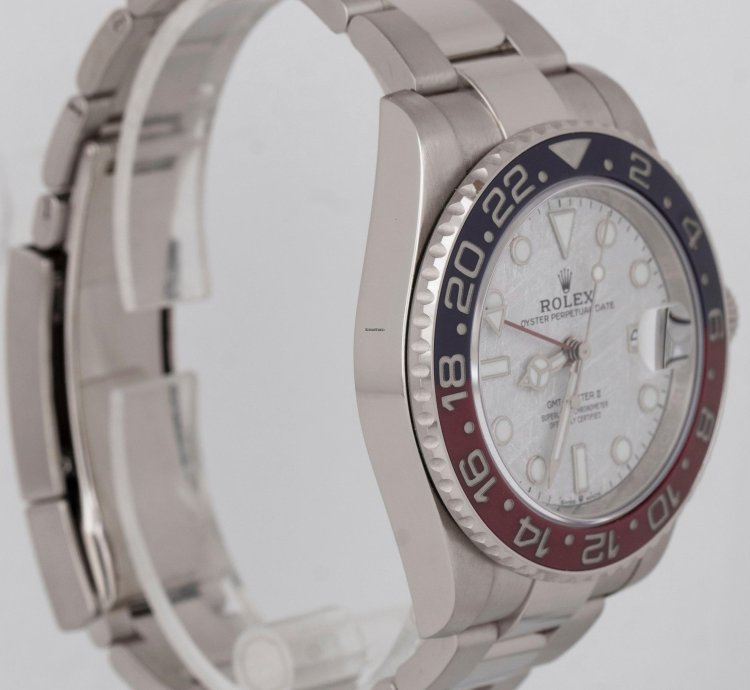 Rolex Gmt-master Ii New Rolex Gmt-master Ii Meteorite Pepsi 18k White Gold Watch 126719 Blro Box