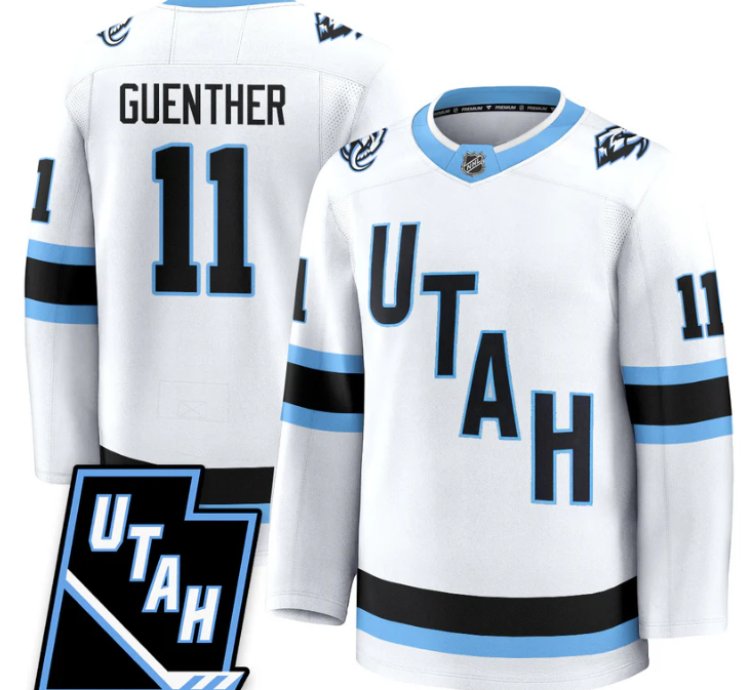 Dylan Guenther Jersey 11 Utah Hockey Mammoth 2025 Limited All Stitched White
