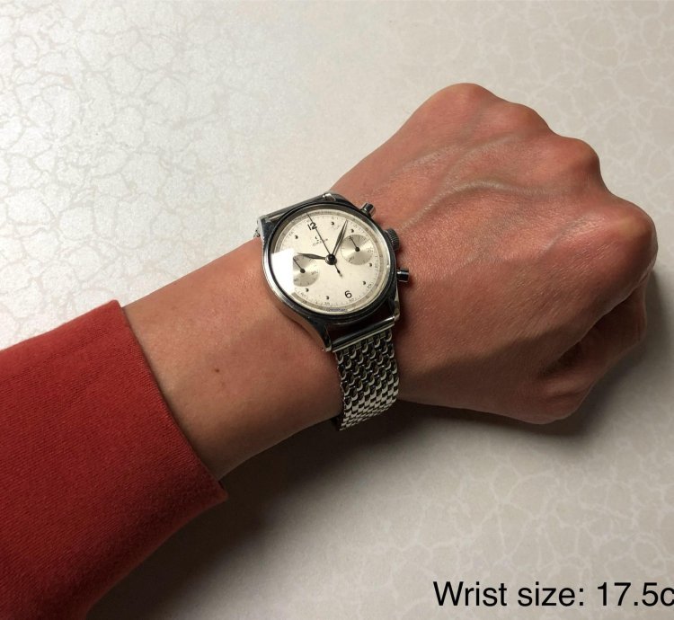 Omega 33 3chro Ref 2077 Water-resistant 38mm Chronograph Two-tone Dial