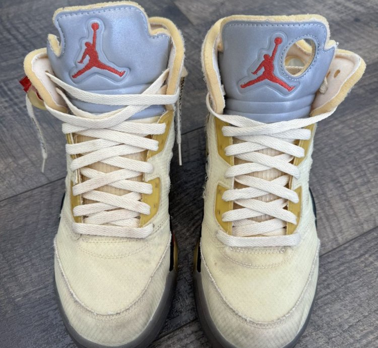 Ow Air Jordan 5 Sail 10