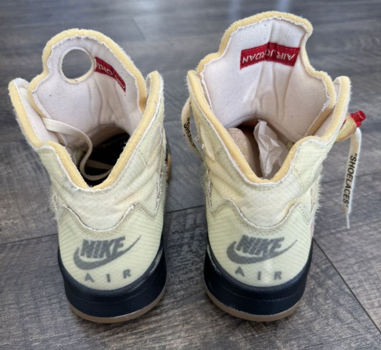 Ow Air Jordan 5 Sail 10