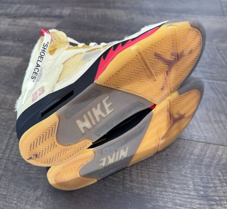Ow Air Jordan 5 Sail 10