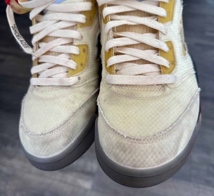 Ow Air Jordan 5 Sail 10