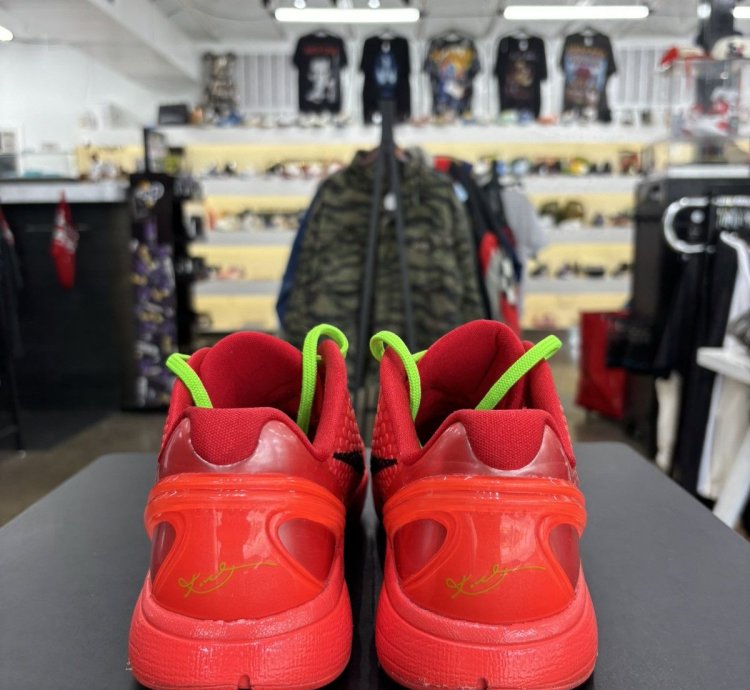 Nike Kobe 6 Proto Reverse Grinch Gs Sz 6 5y