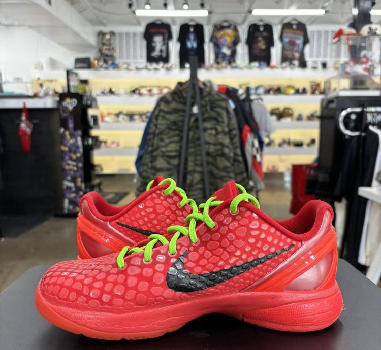 Nike Kobe 6 Proto Reverse Grinch Gs Sz 6 5y
