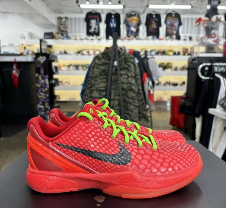 Nike Kobe 6 Proto Reverse Grinch Gs Sz 6 5y