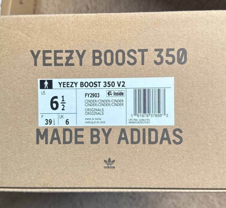 Adidas Yeezy Boost 350 V2 Cinder Non Reflective