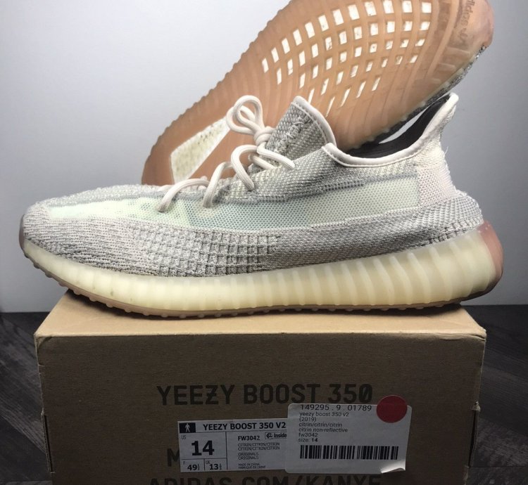 Adidas Yeezy Boost 350 V2 Citrin Non Reflective