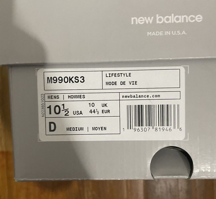 New Balance Kith 990v3