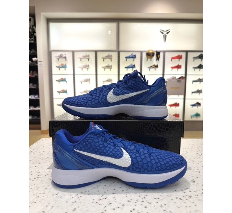 Nike Kobe 6 Protro Dodgers Game Royal Blue University Red