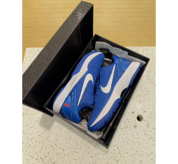 Nike Kobe 6 Protro Dodgers Game Royal Blue University Red