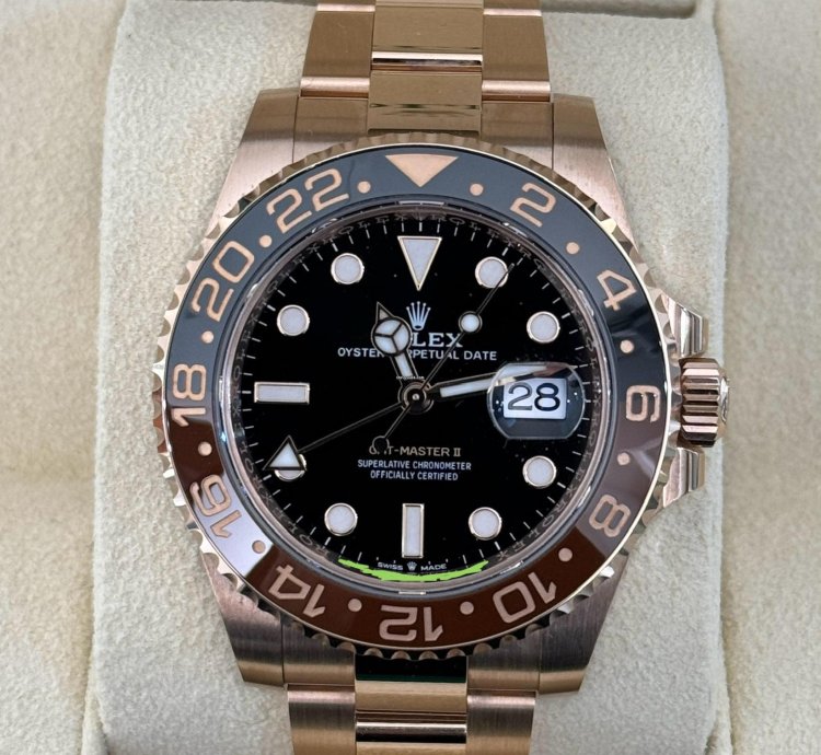 Rolex Gmt-master Ii Nuovo 2022 Oro Rosa Full Set Con Documenti Scatola Rolex