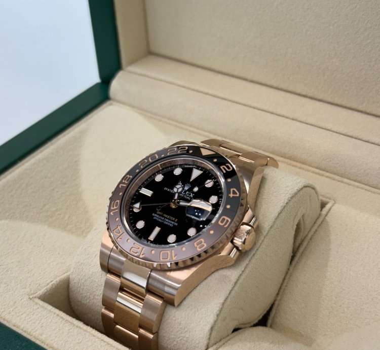 Rolex Gmt-master Ii Nuovo 2022 Oro Rosa Full Set Con Documenti Scatola Rolex