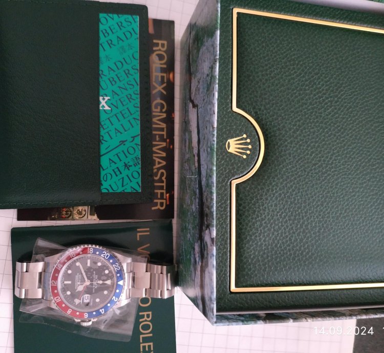 Rolex Gmt-master Ii Nuovo Full Set Con Tutte Le Pellicole