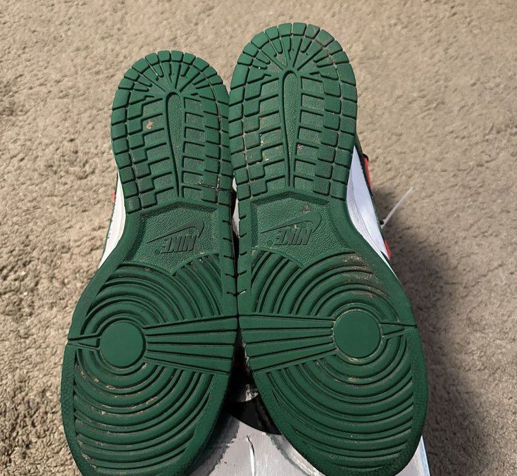 Pine Green Off-white Nike Low Top Dunks Size 10 5