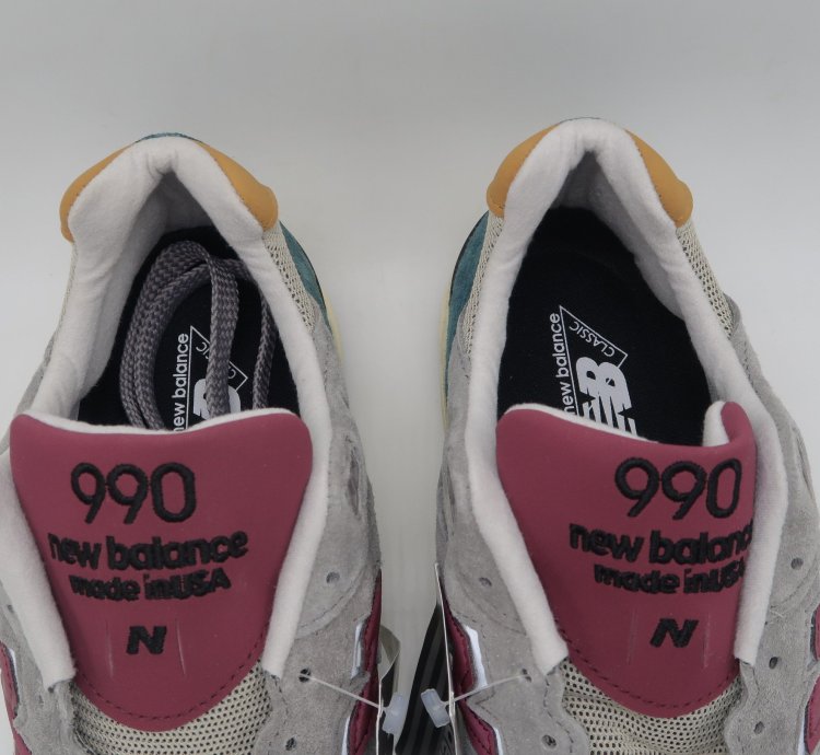 New Balance M990v2 Grey Green Maroon M990cp2 Size 11