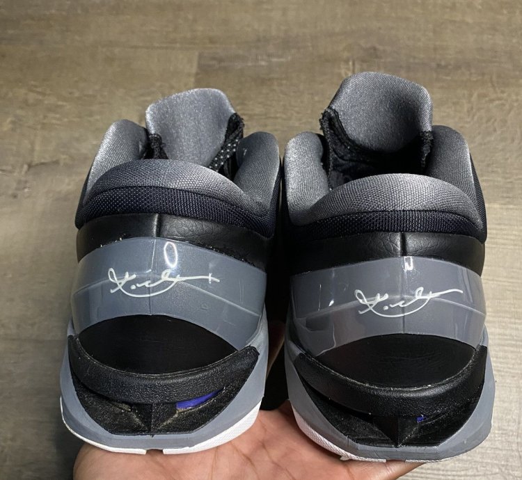 Nike Kobe 7 Black White Wolf Grey Sz 11