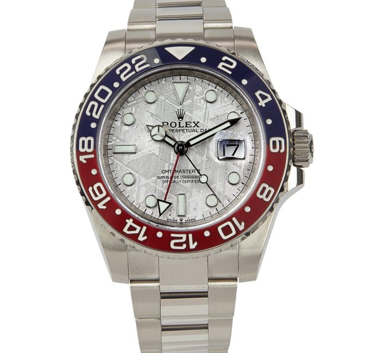 Rolex Gmt-master Ii Oyster Perpetual Gmt-master Ii 18kt White Gold Pepsi Meteorite 126719blro