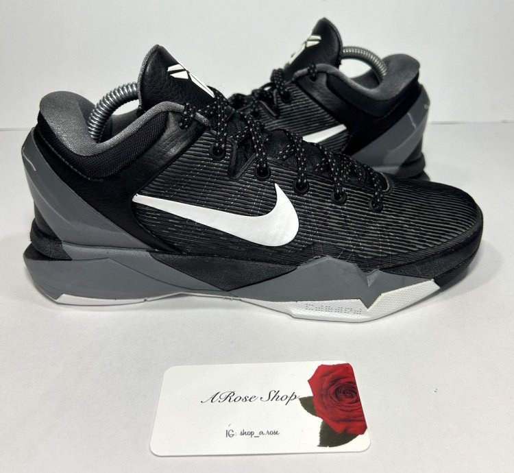 Nike Kobe 7 Black Wolf Grey 488371 001 Shoes Size 7