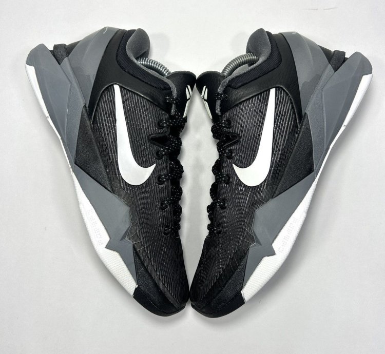 Nike Kobe 7 Black Wolf Grey 488371 001 Shoes Size 7