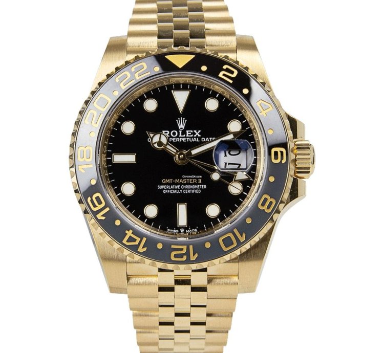 Rolex Gmt-master Ii Oyster Perpetual Gmt-master Ii 18kt Yellow Gold 126718grnr
