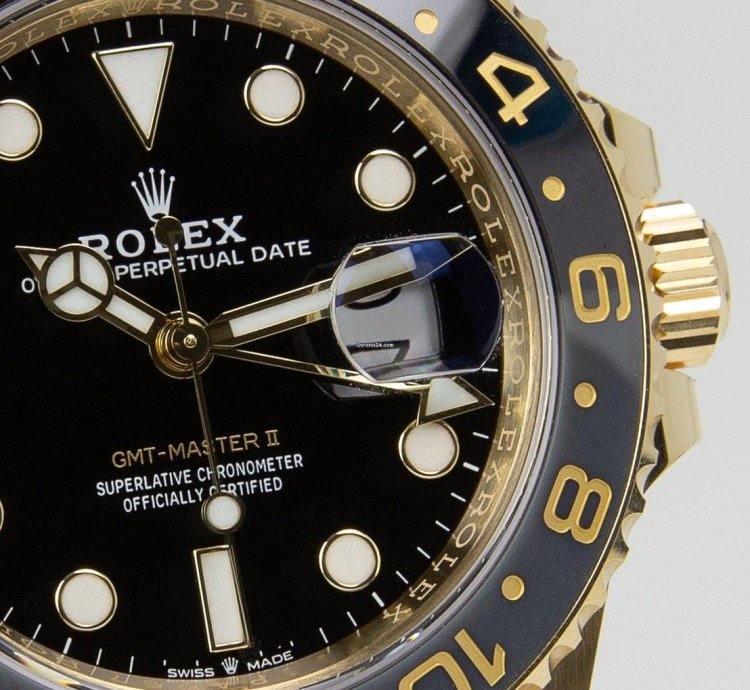 Rolex Gmt-master Ii Oyster Perpetual Gmt-master Ii 18kt Yellow Gold 126718grnr