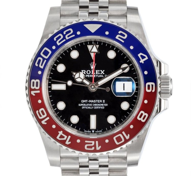 Rolex Gmt-master Ii Oyster Perpetual Gmt-master Ii Pepsi Ref 126710blro Lc100