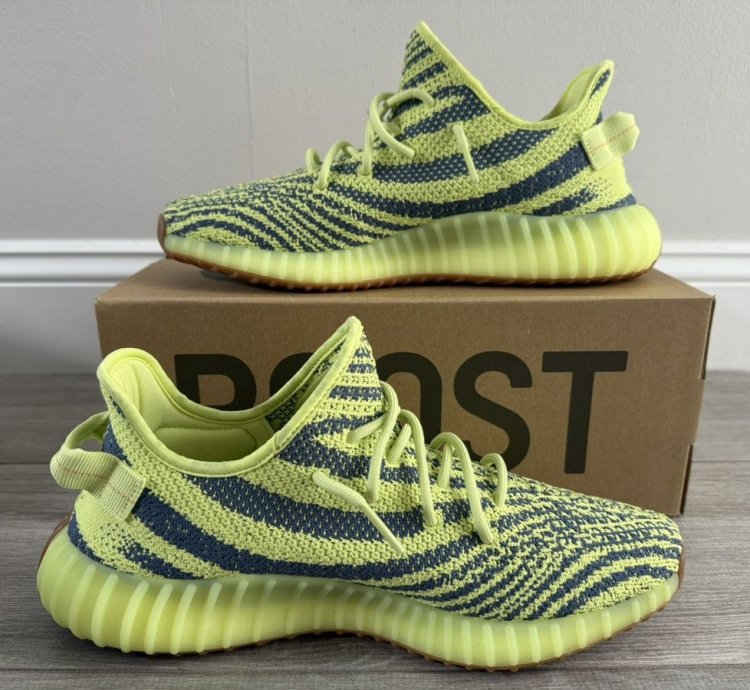 Adidas Yeezy Boost 350 V2 Semi Frozen Yellow B37572 Sz 12