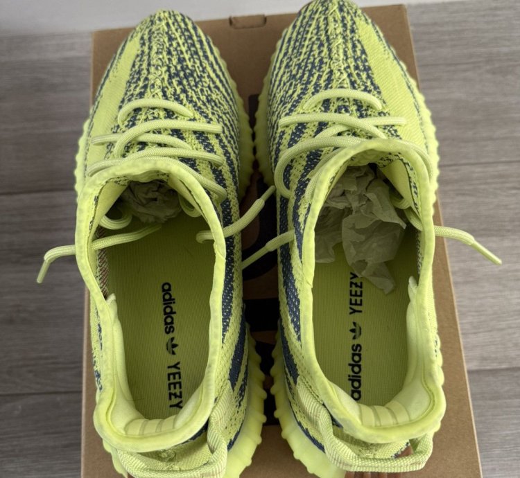Adidas Yeezy Boost 350 V2 Semi Frozen Yellow B37572 Sz 12