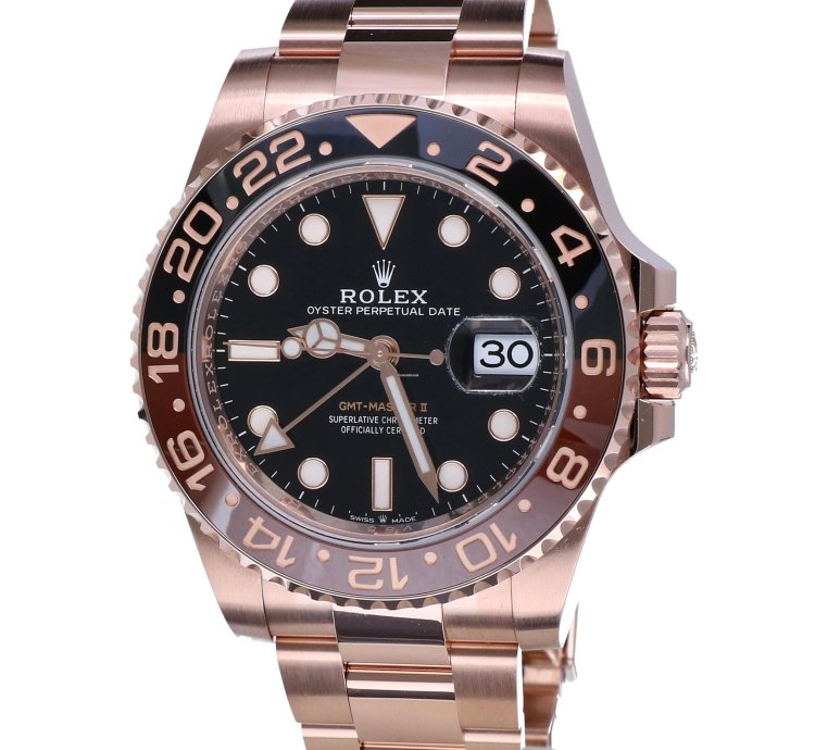 Rolex Gmt-master Ii Oyster Perpetual Gmt-master Ii Rootbeer Rose Gold 40 Mm Unworn 2023