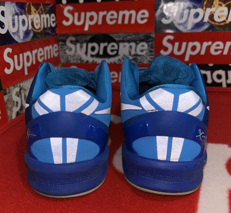Nike Kobe 8 Blue Coral Snake Gs 555586-400 Size 5 5y