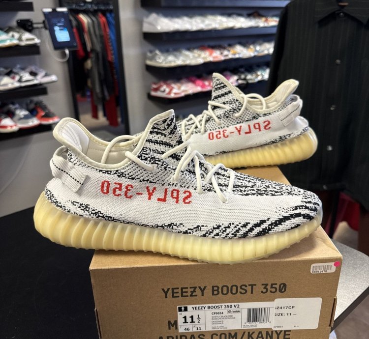 Adidas Yeezy Boost 350 V2 Zebra White Black Men Us