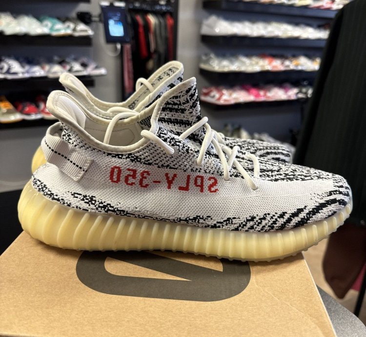 Adidas Yeezy Boost 350 V2 Zebra White Black Men Us