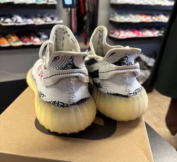 Adidas Yeezy Boost 350 V2 Zebra White Black Men Us