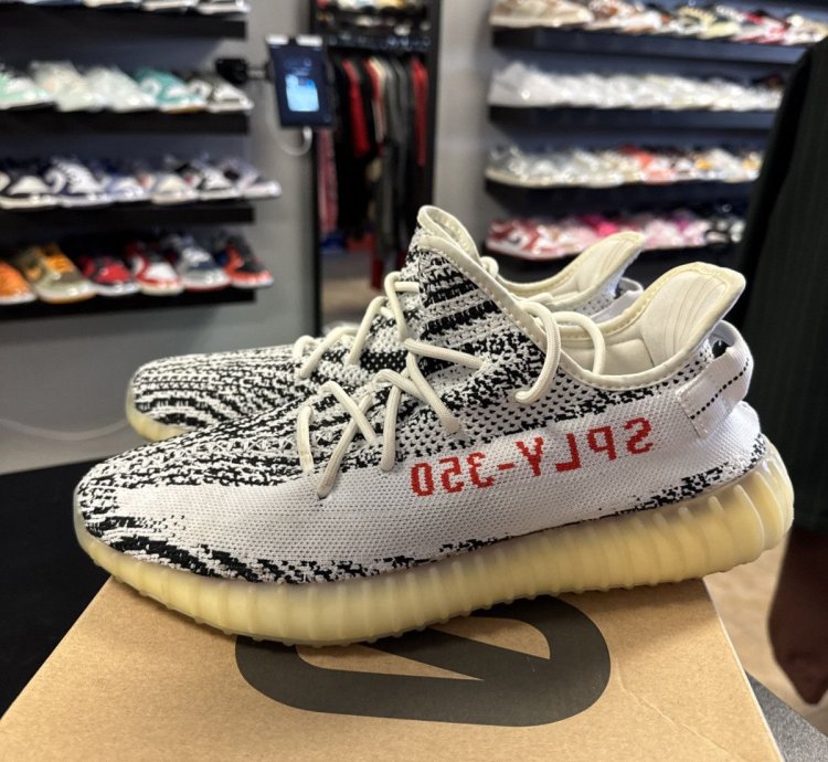 Adidas Yeezy Boost 350 V2 Zebra White Black Men Us