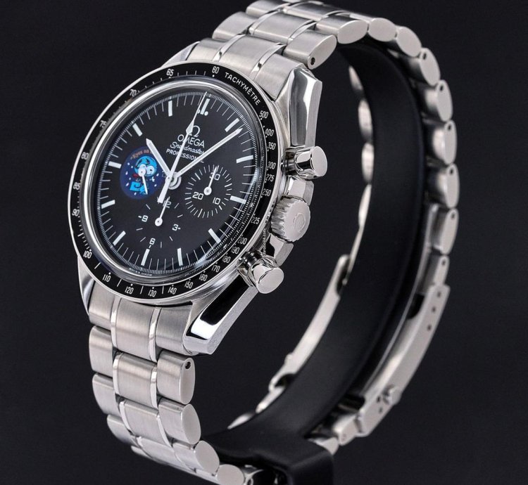 Omega 42mm 2003 1y Warranty Fullset Ref 3578 51 00 Snoopy Moonwatch Steel Black Dial Serviced