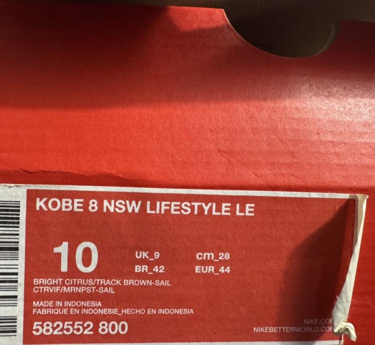 Nike Kobe 8 Nsw Lifestyle Mexican Blanket Sz 10 582552-800