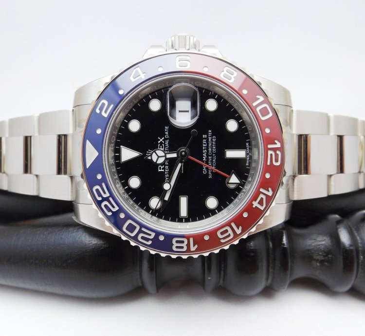 Rolex Gmt-master Ii Ref 116719blro White Gold 2016 Nos Full Stickers Full Set