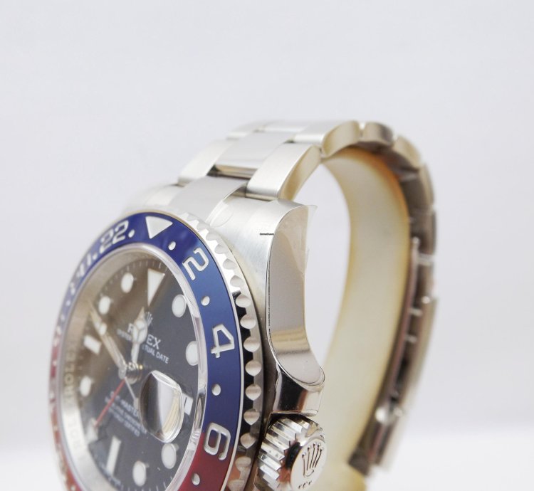 Rolex Gmt-master Ii Ref 116719blro White Gold 2016 Nos Full Stickers Full Set