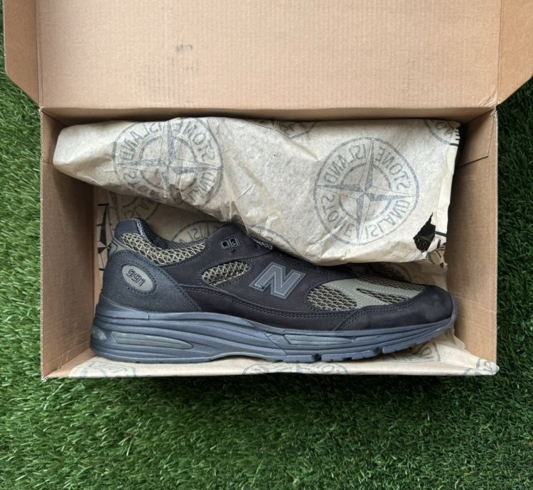 New Balance Stone Island 991v2 Made In Uk Black Size 12