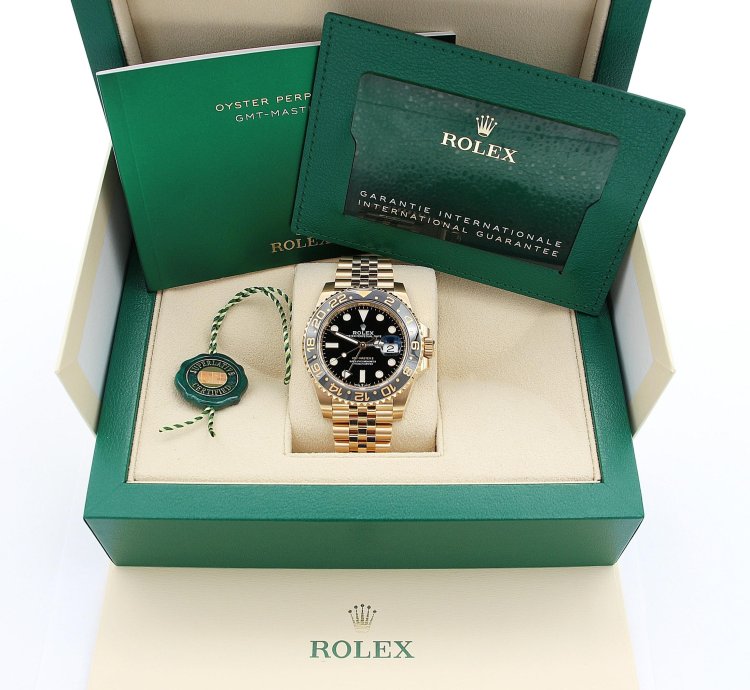 Rolex Gmt-master Ii Ref 126718grnr - 18k Gold Jubilee Bracelet - Full Set New 2023