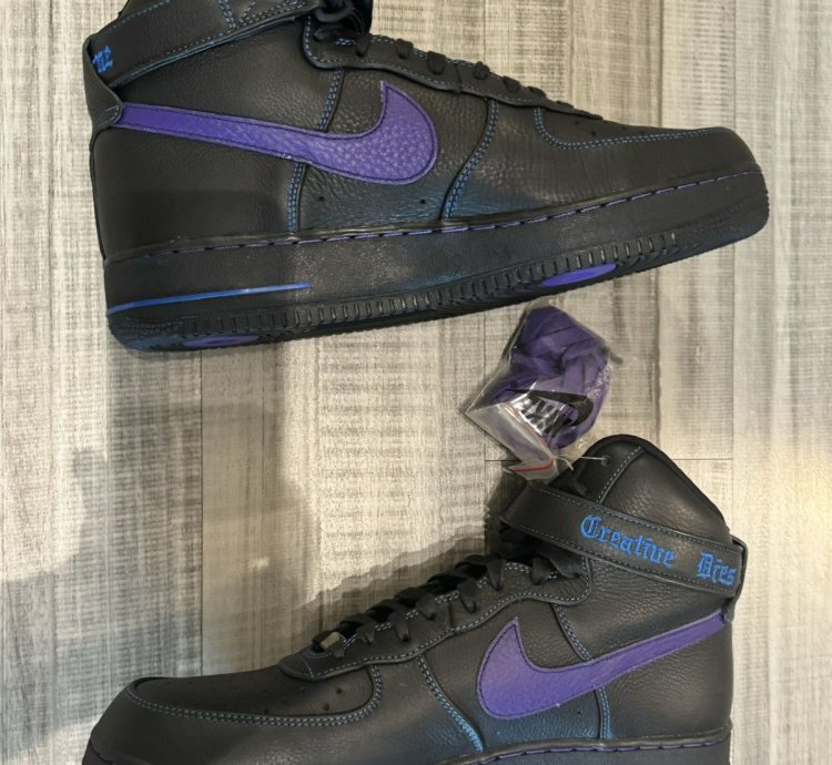Sample Nike Air Force 1 Af1 High Vlone Purple Blue Size 12