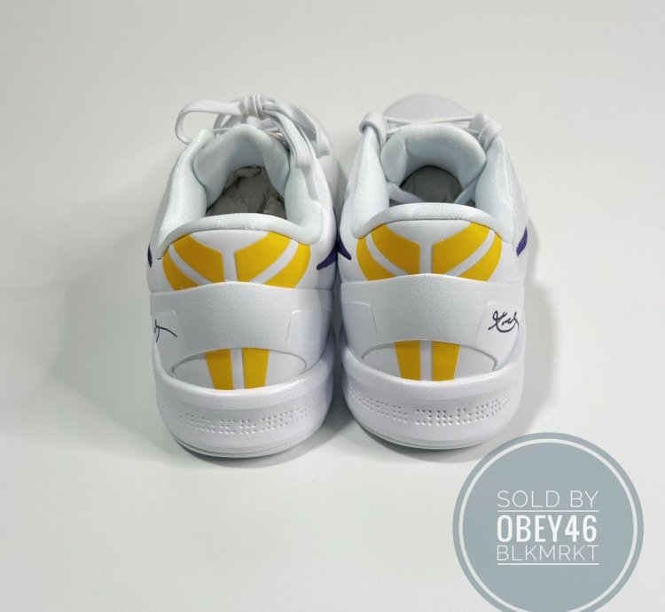 Nike Kobe 8 Protro Lakers Home White Court Purple 9 5