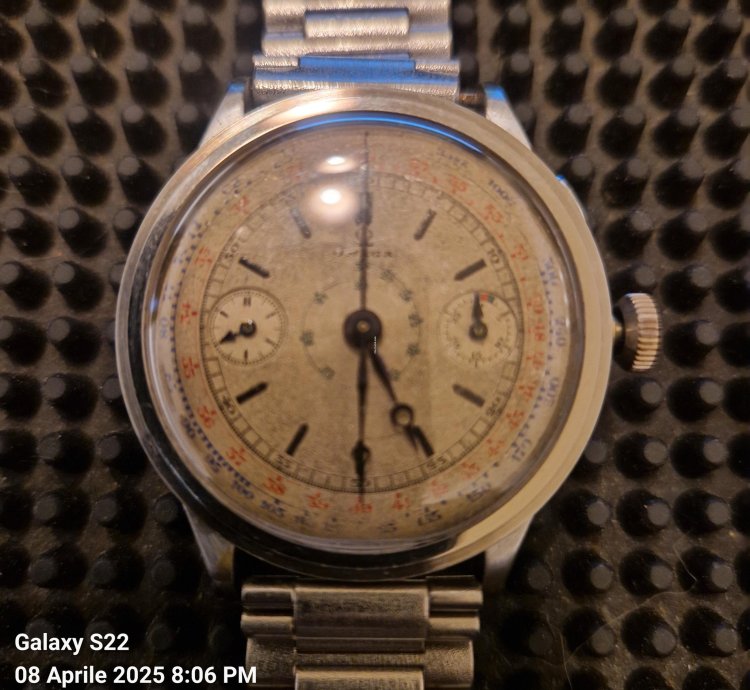 Omega Chrono Omega 33 3 Mono Pusher Con Reset In Corona
